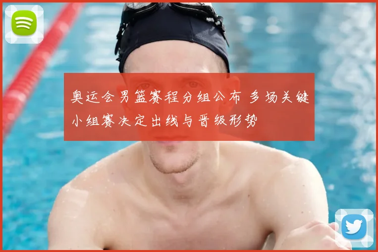 奥运会男篮赛程分组公布 多场关键小组赛决定出线与晋级形势